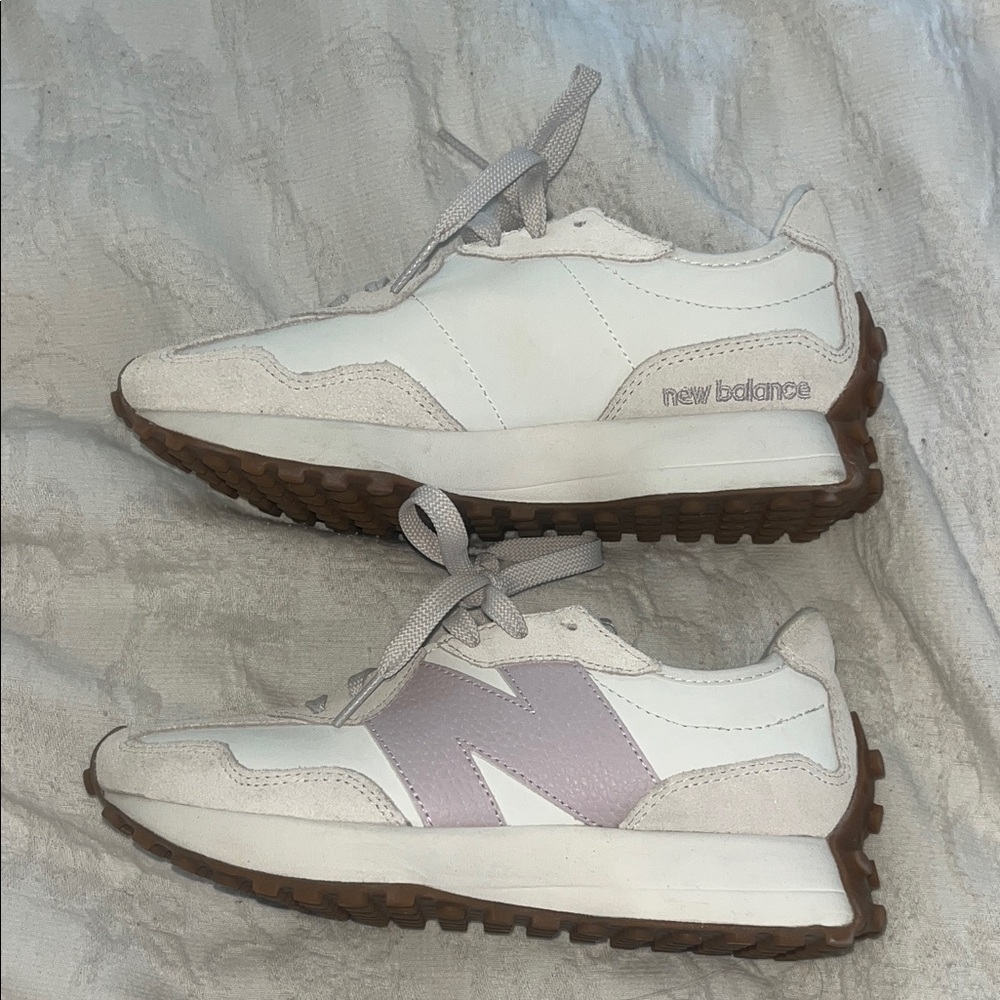 New Balance White 327 Sneakers